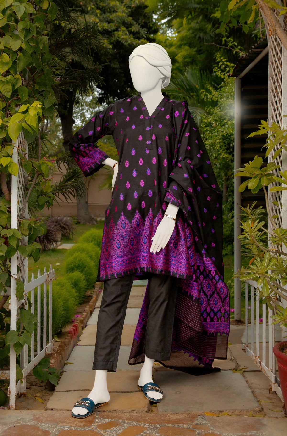 3 PC COTTON JACQUARD SCJ007K