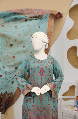 100% Pure Chiffon 3 PCs Suit