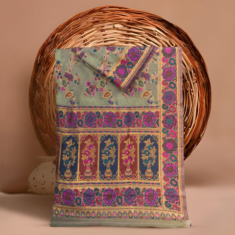 Luxurious 100% Pure Silk Chiffon Duppata/Shawl - DUP-04O
