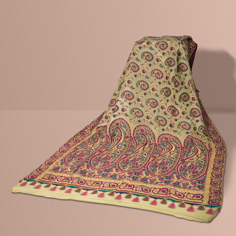 Luxurious 100% Pure Silk Chiffon Duppata/Shawl DUP-01G