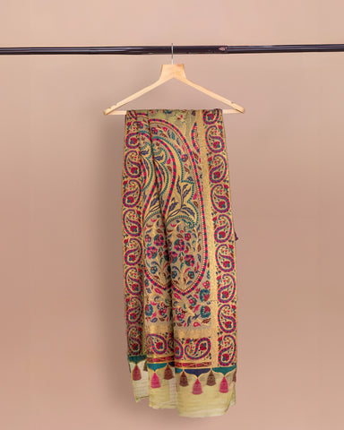 Luxurious 100% Pure Silk Chiffon Duppata/Shawl DUP-01G