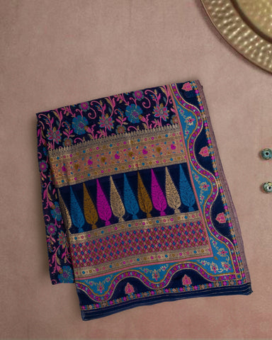 Luxurious 100% Pure Silk Chiffon Duppata/Shawl - DUP-02N