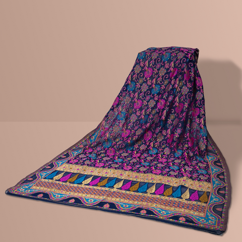 Luxurious 100% Pure Silk Chiffon Duppata/Shawl - DUP-02N