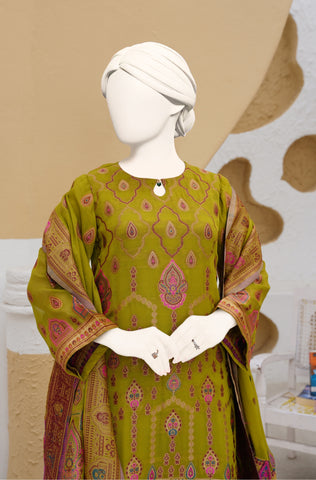 100% Pure Chiffon 3 PCs Suit