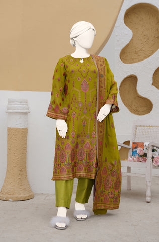 100% Pure Chiffon 3 PCs Suit