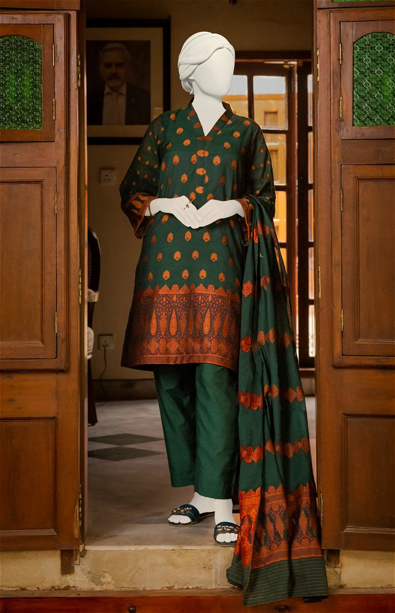 3 PC COTTON JACQUARD
