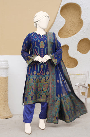 100% Pure Chiffon 3 PCs Suit