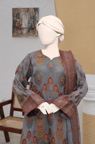 100% Pure Chiffon 3 PCs Suit
