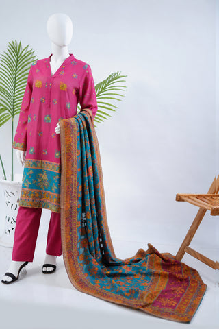Unstitched 3pc Suit Kani Silk 07