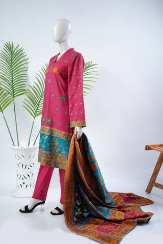 Unstitched 3pc Suit Kani Silk 07