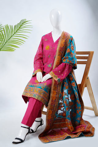 Unstitched 3pc Suit Kani Silk 07