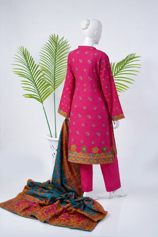 Unstitched 3pc Suit Kani Silk 07