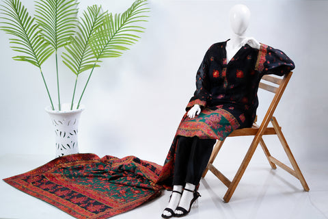 Unstitched 3pc Suit Kani Silk 01