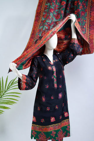 Unstitched 3pc Suit Kani Silk 01