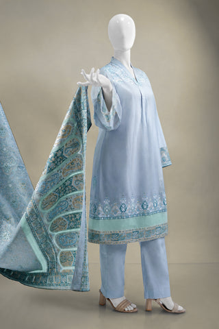 Unstitched 3pc Suit Kani Silk 03