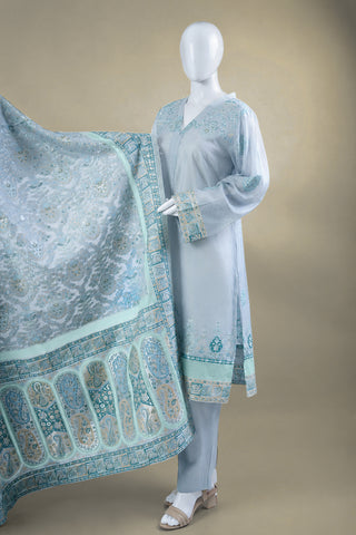 Unstitched 3pc Suit Kani Silk 03