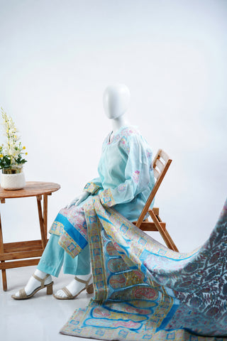 Unstitched 3pc Suit Kani Silk 04
