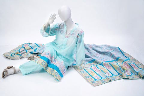 Unstitched 3pc Suit Kani Silk 04