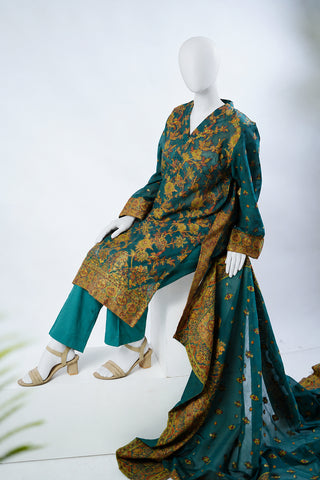 Unstitched 3pc Suit Kani Silk 08