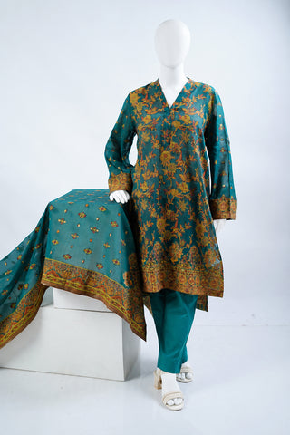 Unstitched 3pc Suit Kani Silk 08