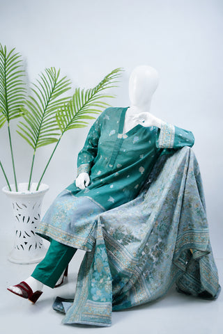Unstitched 3pc Suit Kani Silk 06