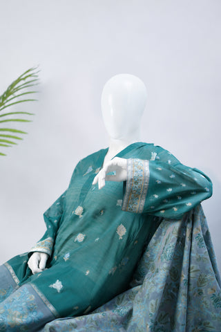Unstitched 3pc Suit Kani Silk 06