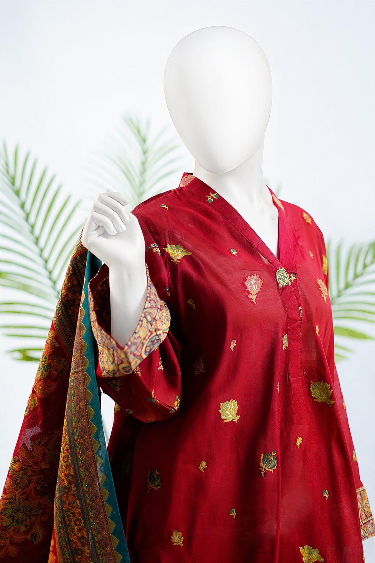 Unstitched 3pc Suit Kani Silk 09