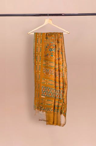 Luxurious 100% Pure Silk Chiffon Duppata/Shawl - DUP-05M
