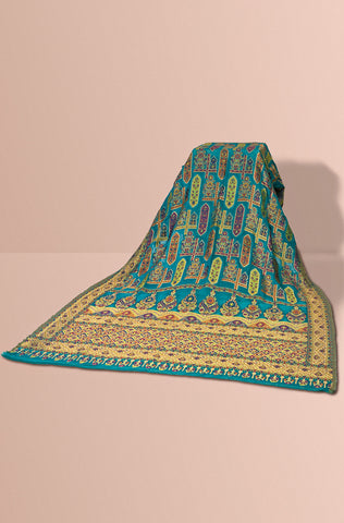 Luxurious 100% Pure Silk Chiffon Duppata/Shawl - DUP-03T