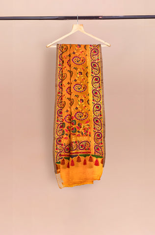 Luxurious 100% Pure Silk Chiffon Duppata/Shawl DUP-010
