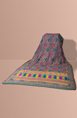 Luxurious 100% Pure Silk Chiffon Duppata/Shawl DUP-02S