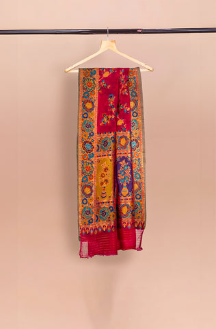 Luxurious 100% Pure Silk Chiffon Duppata/Shawl - DUP-04S