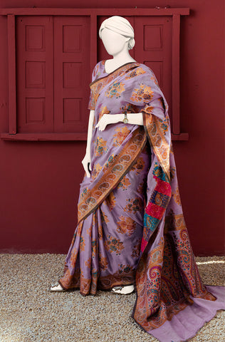 Luxurious 100% Pure Silk Chiffon Saree